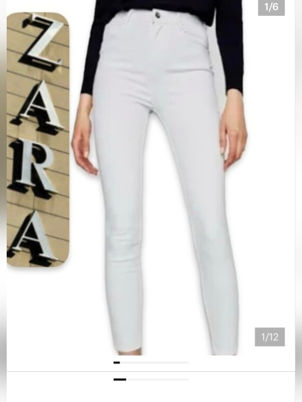 Zara White Demin